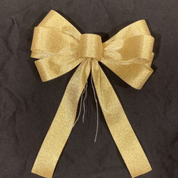 gold shimmer bow